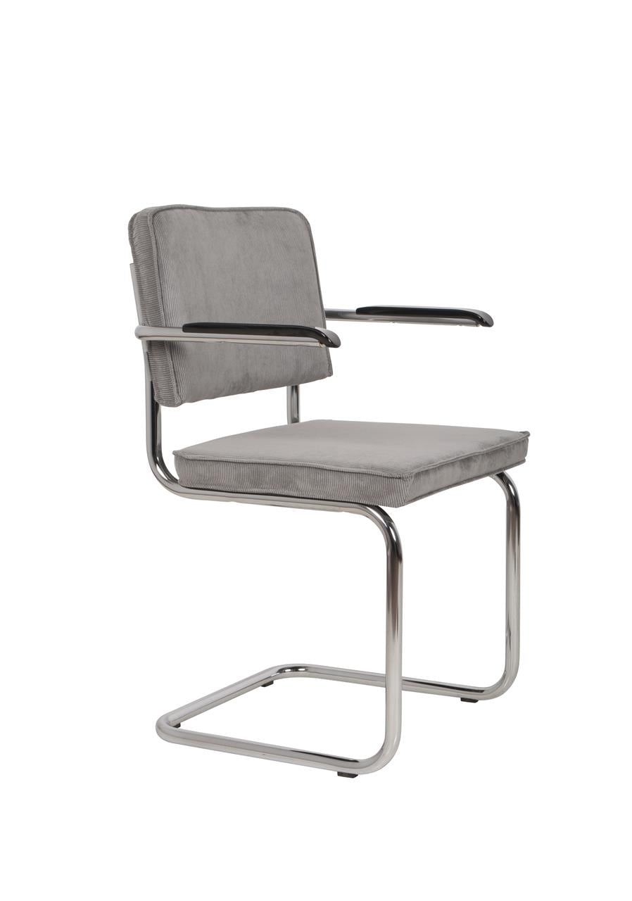 Armchair Ridge Rib Cool Grey 32a 2 stuks