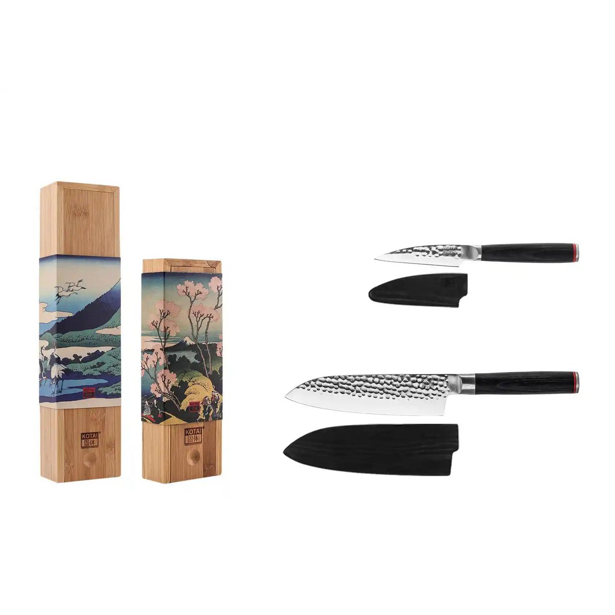 Messenset - The Starter Set: 2 messen (schilmesje + santoku)