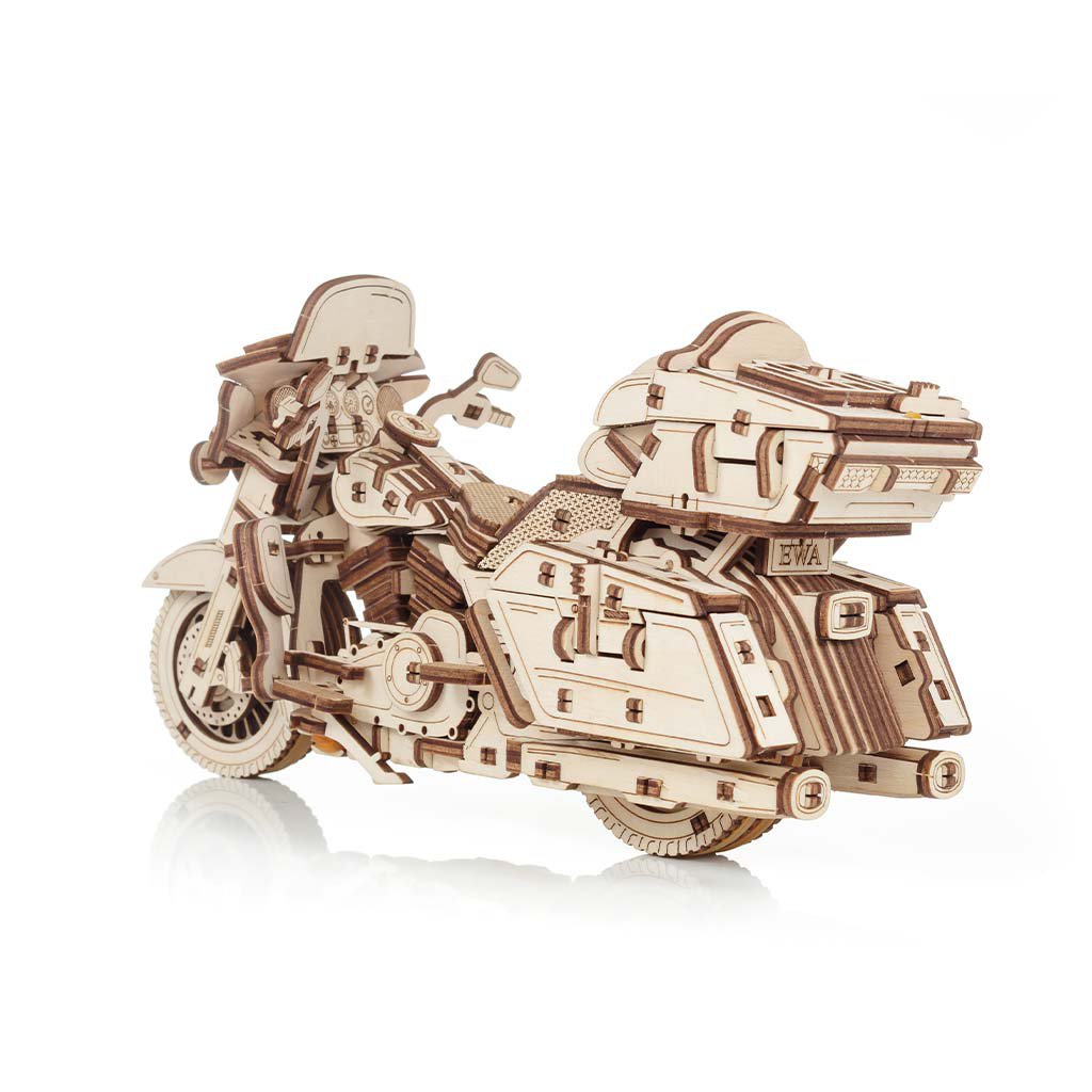 3D Mechanische Houten Puzzel Bike, Eco Wood Art, 3007, 22,6x8,4x12,3cm