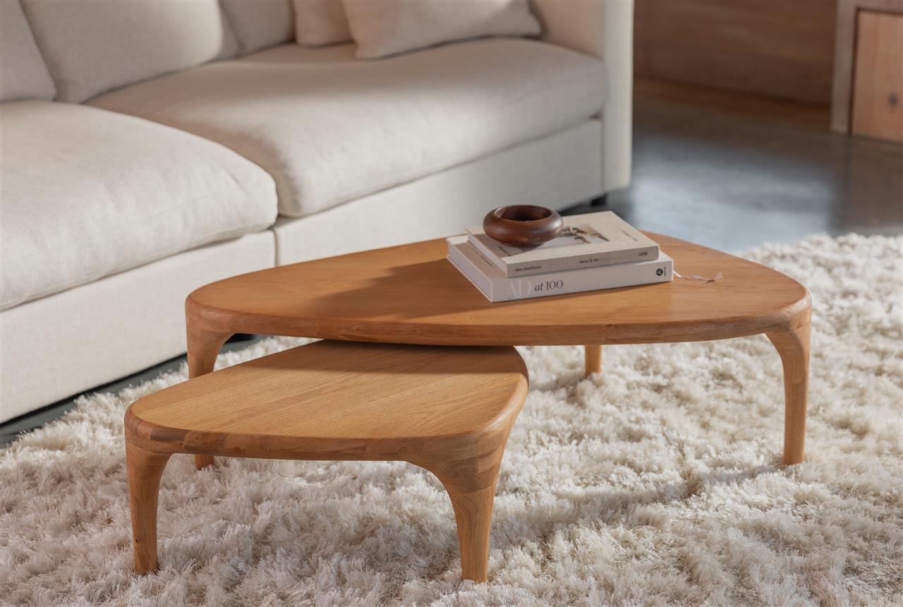 Coffee Table Isla Set of 2 Natural ZUIVER