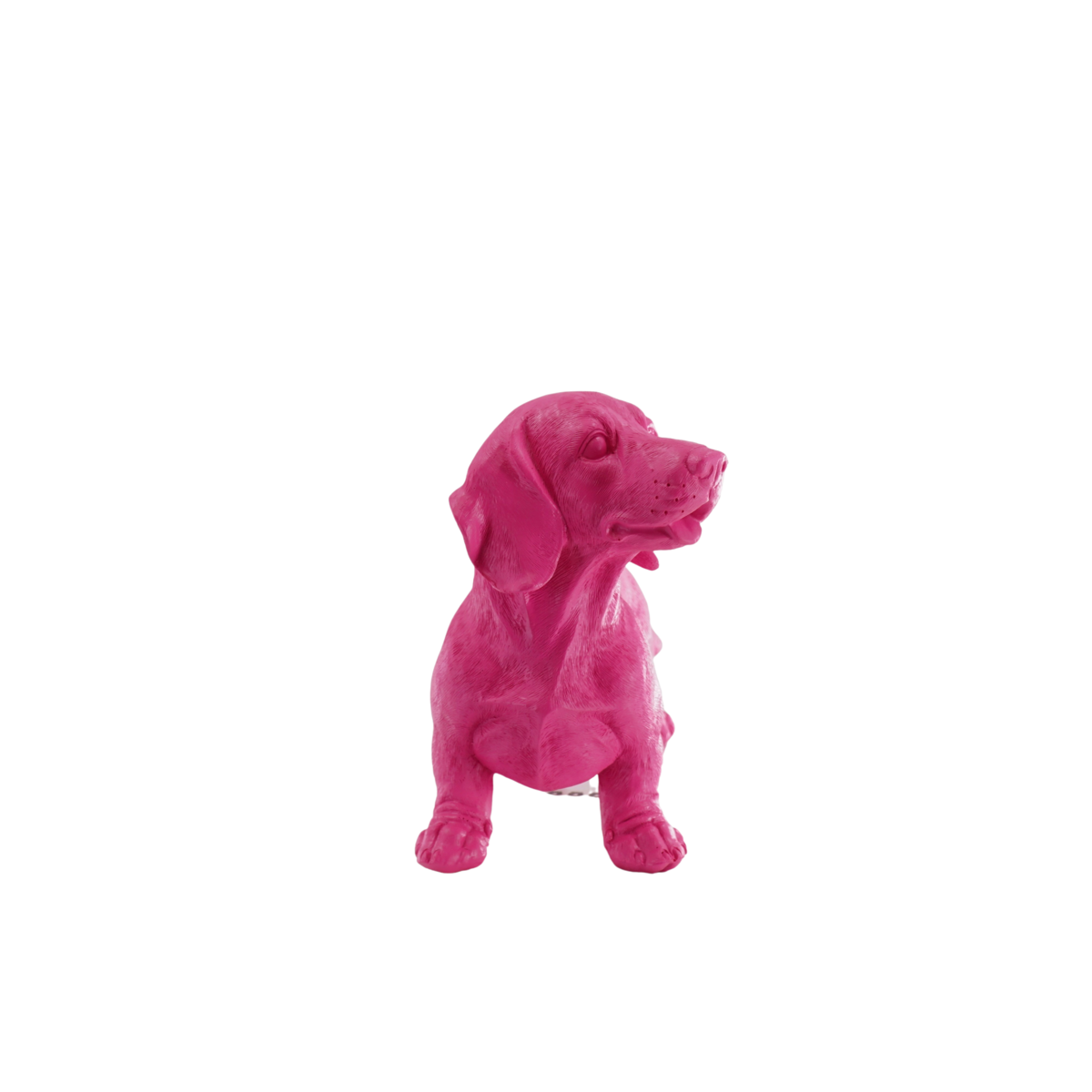 Ornament - Tackle Hond - Polyresin - Roze - 20x8x15cm