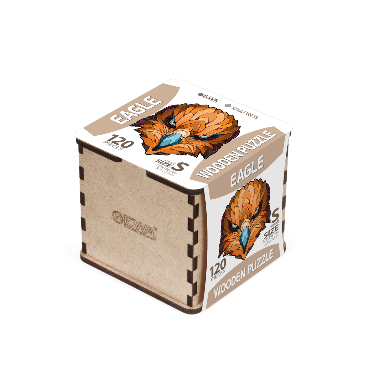 Houten Legpuzzel Eagle, Eco Wood Art, Size S, 3571, 22,7x19,6x0,4cm