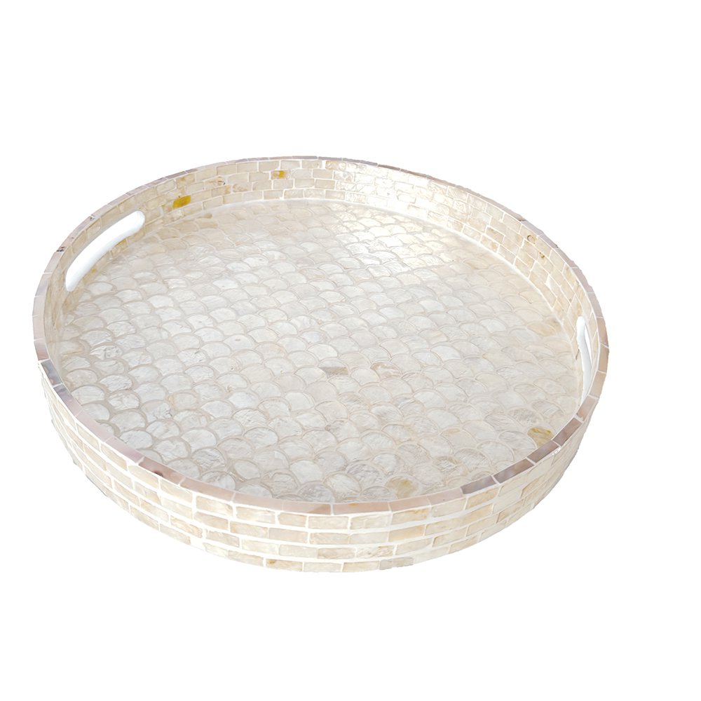 PARELWIT DIENBLAD 40X40X5CM