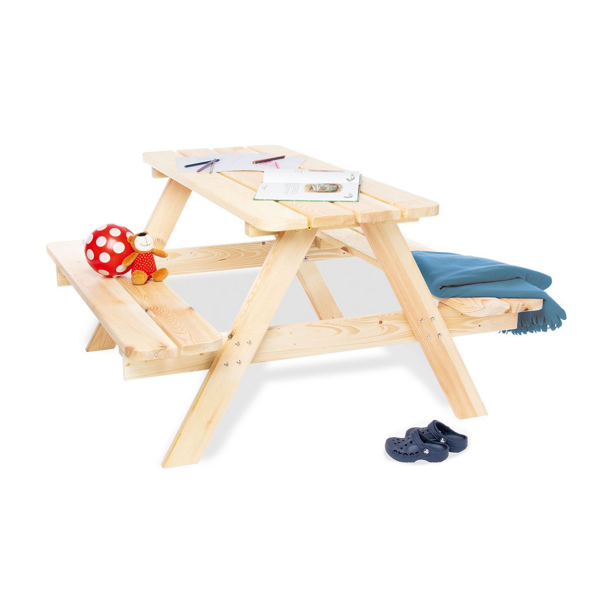 Kinderpicknickbank '4' naturel