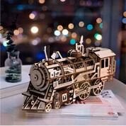3D Houten Puzzel Locomotive, Robotime, LK701, 37x12x18,5cm.