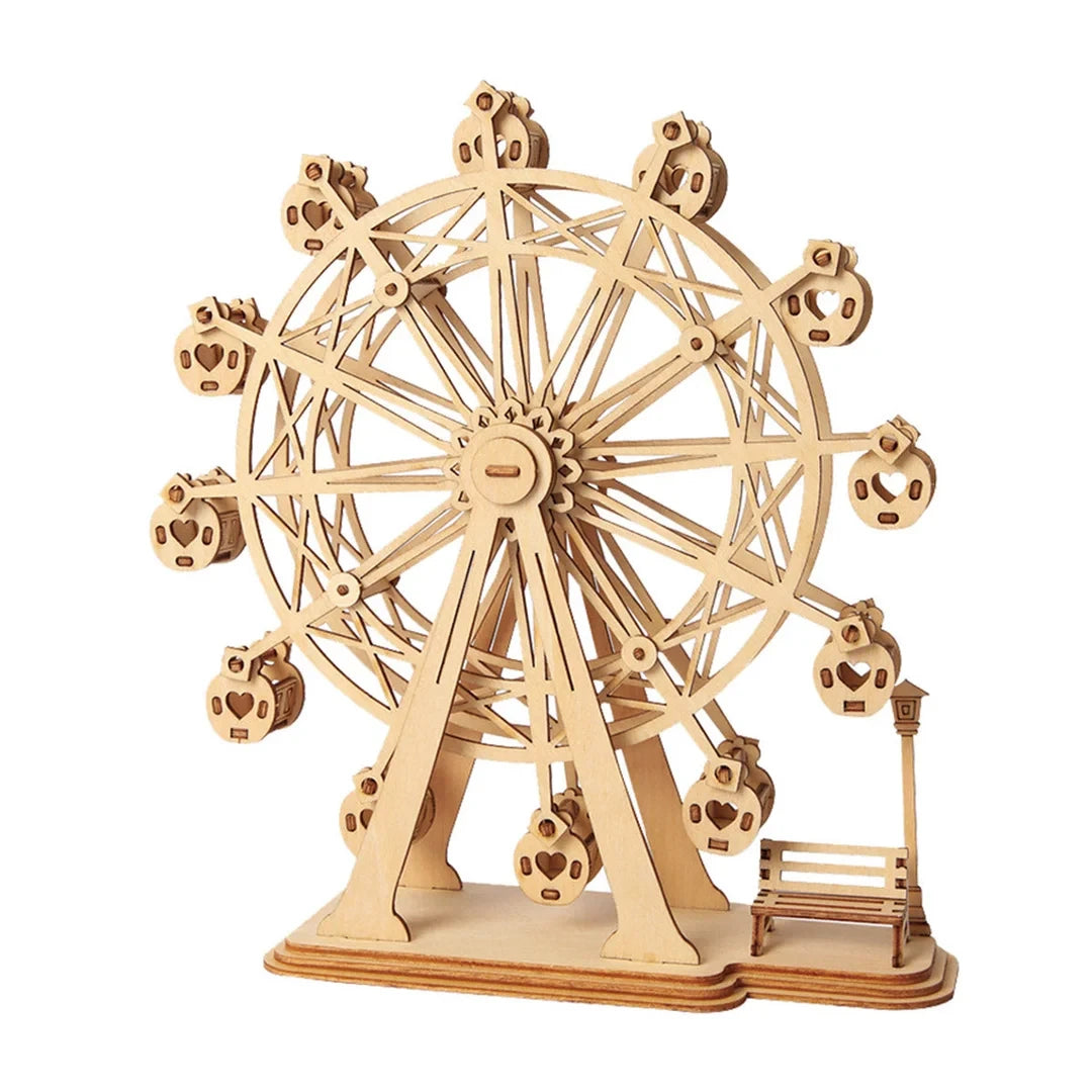 3D Houten Puzzel Ferris Wheel, Robotime, TG401, 15.5x6,2x16,5cm