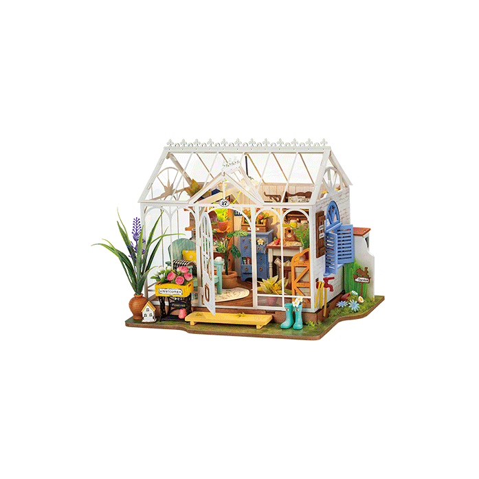 DIY Dreamy Garden House met LED Verlichting, Robotime, DG163, 19x19x24,5cm