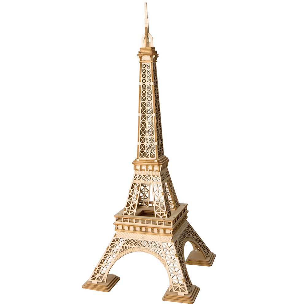 3D Houten Puzzel Eiffeltoren, Robotime, TG501, 16,5x16,5x36,5cm