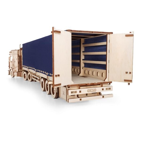 3D Houten Puzzel Tilt Semitrailer for Truck Road King, Eco Wood Art, 3250, 57,4×12,3×17,1cm