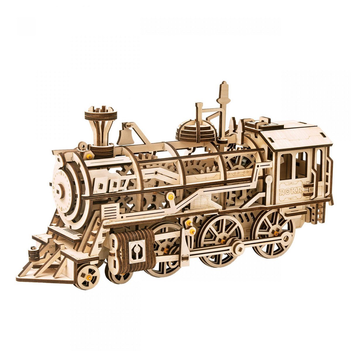 3D Houten Puzzel Locomotive, Robotime, LK701, 37x12x18,5cm.