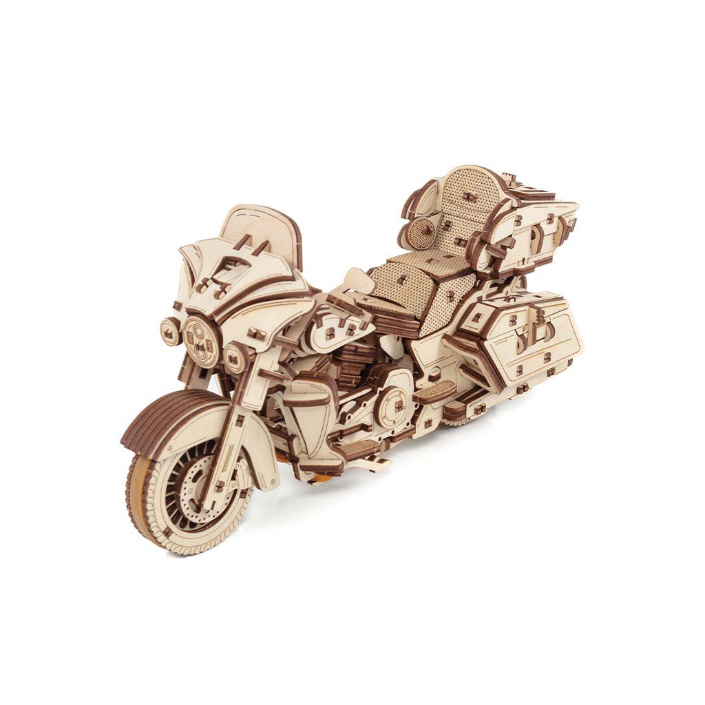 3D Mechanische Houten Puzzel Bike, Eco Wood Art, 3007, 22,6x8,4x12,3cm