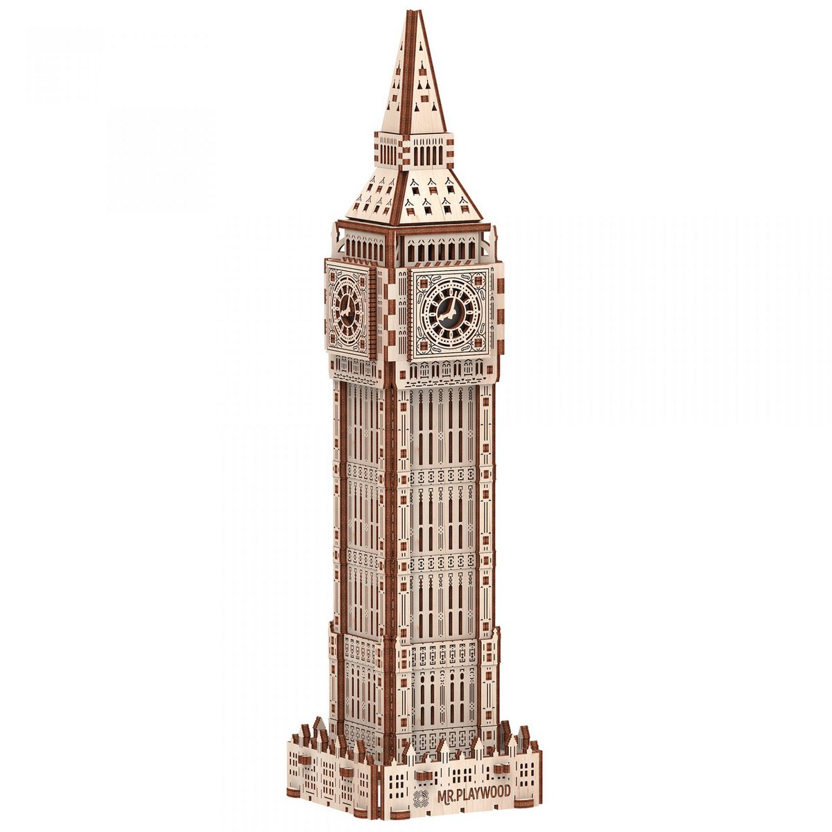 Mr. Playwood 3D Houten Puzzel, Big Ben, 10407, 9,5x9,5x36cm