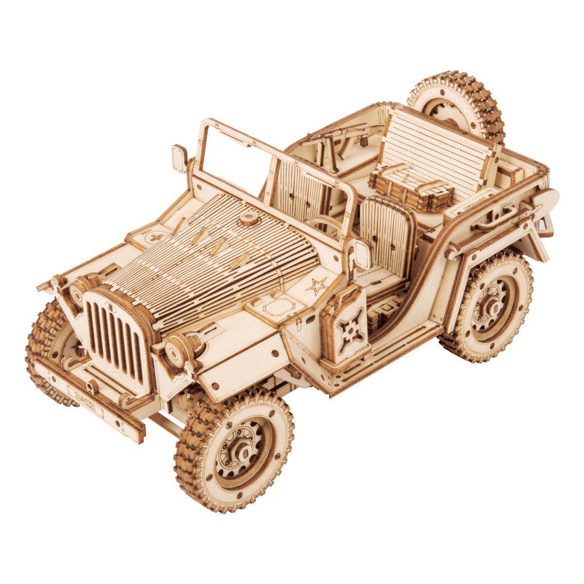 Houten Puzzel 3D Army Field Car, Robotime, MC701, 18,9x9,9x8,9 cm