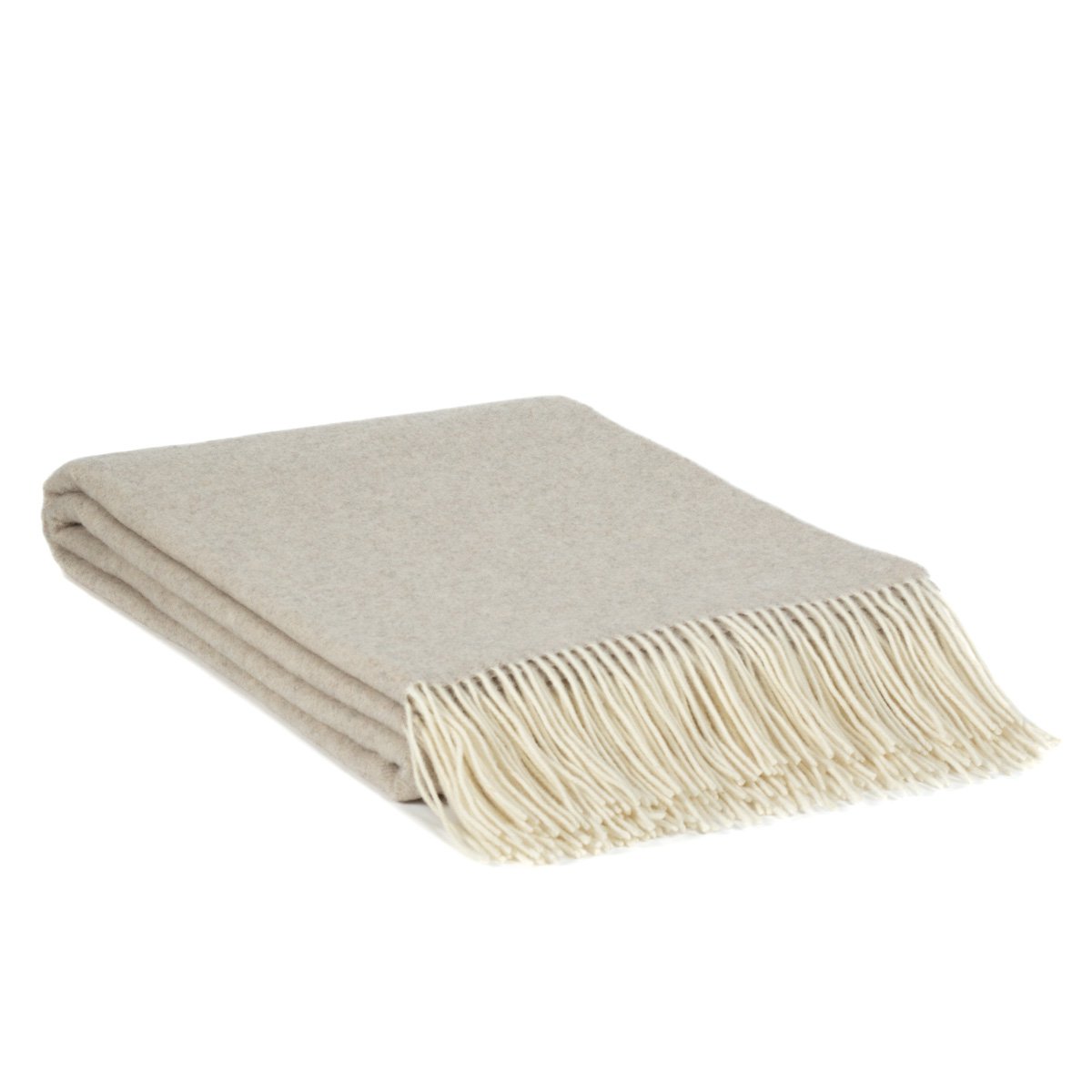 Merino/Cashmere Throwd Deken Milano - Beige
