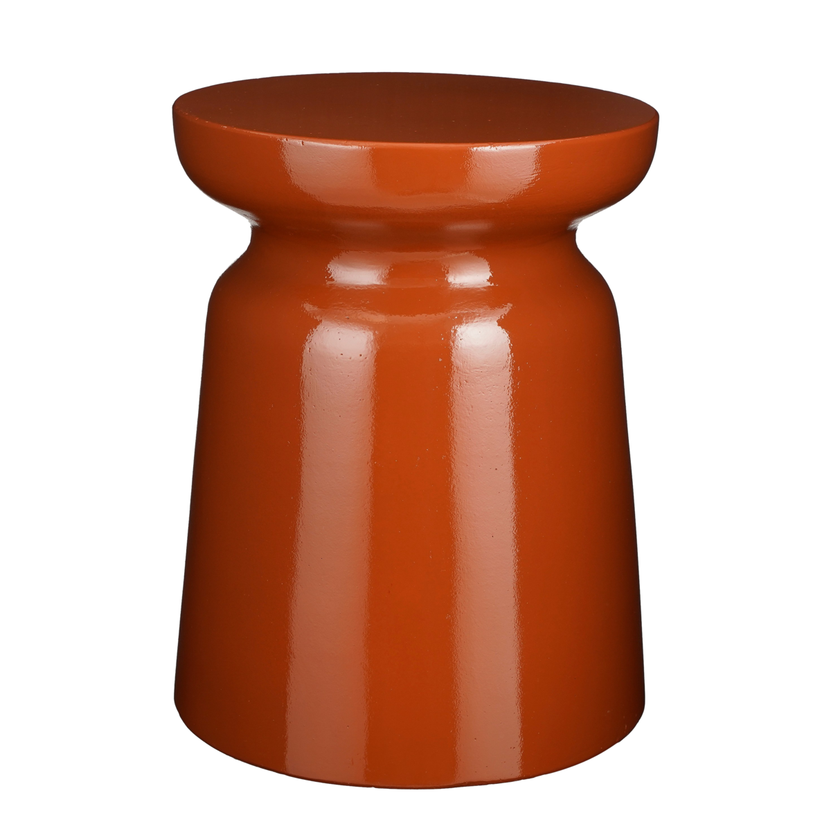 Stage Bijzettafel - H45 x Ø35 cm - Cement - Oranje