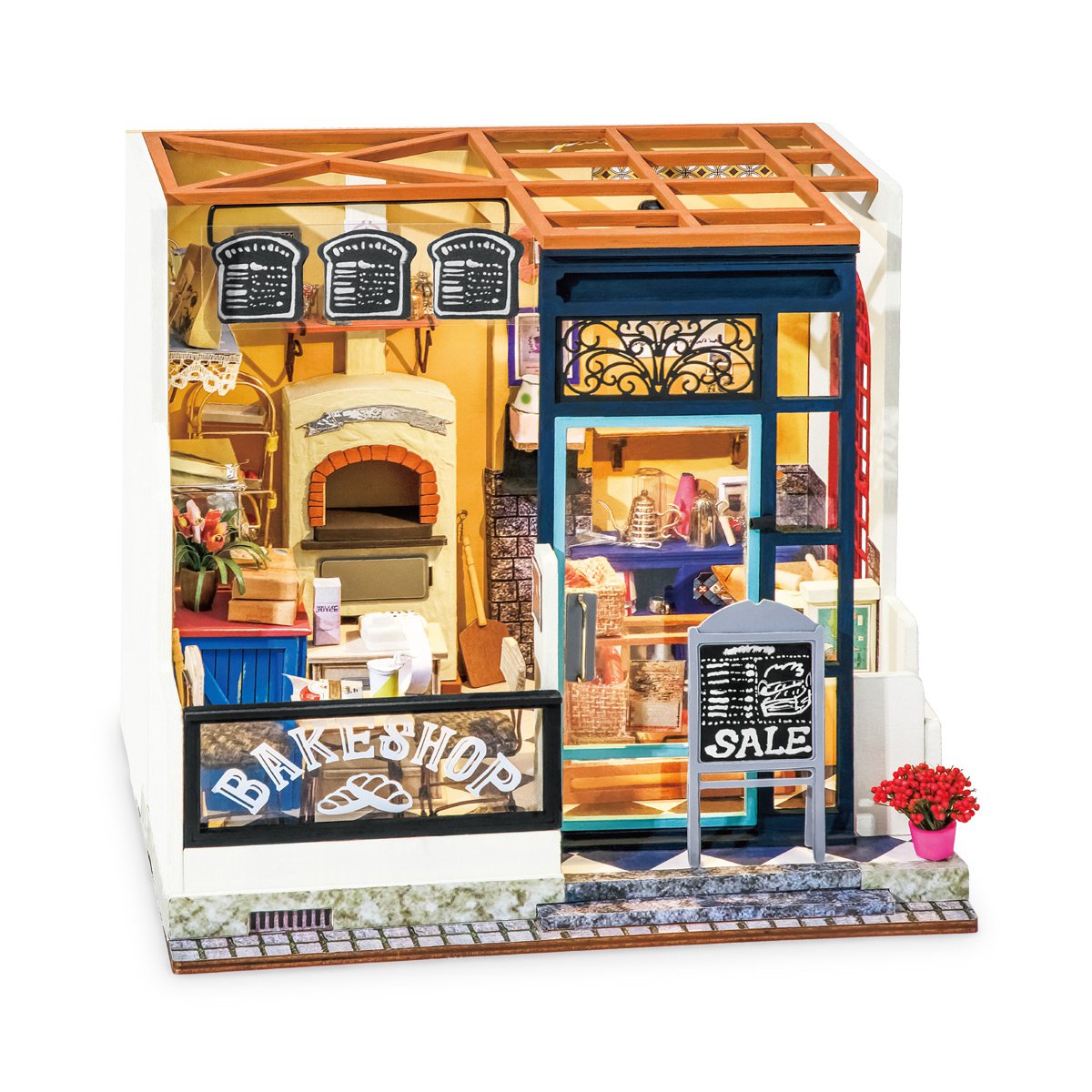 DIY Huisje Nancy's Bake Shop, Robotime, DG143, 32X28X16CM