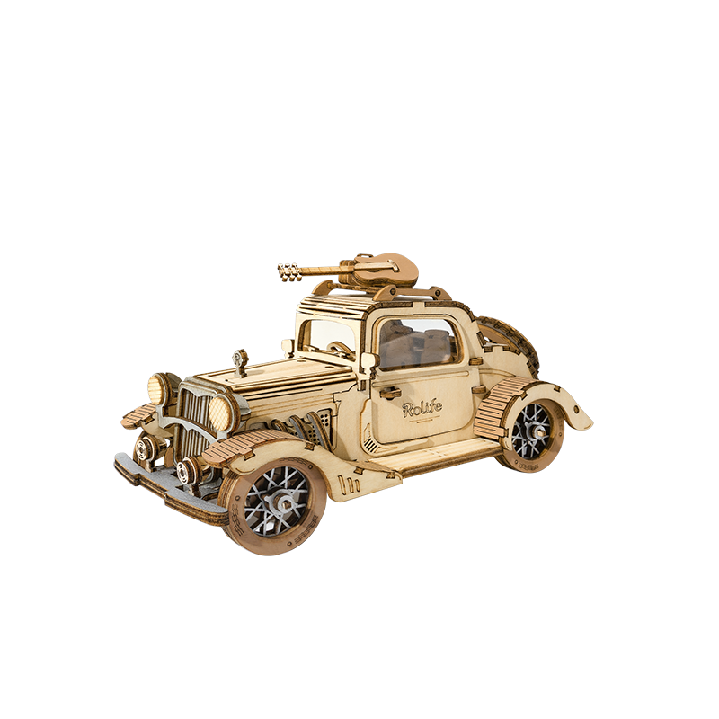 3D Houten Puzzel Vintage Car, Robotime, TG504, 16x7x8cm