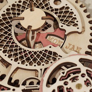 3D Houten Puzzel Zodiac Wandklok, Robotime, LC601, 33,5x29,5x5,5cm