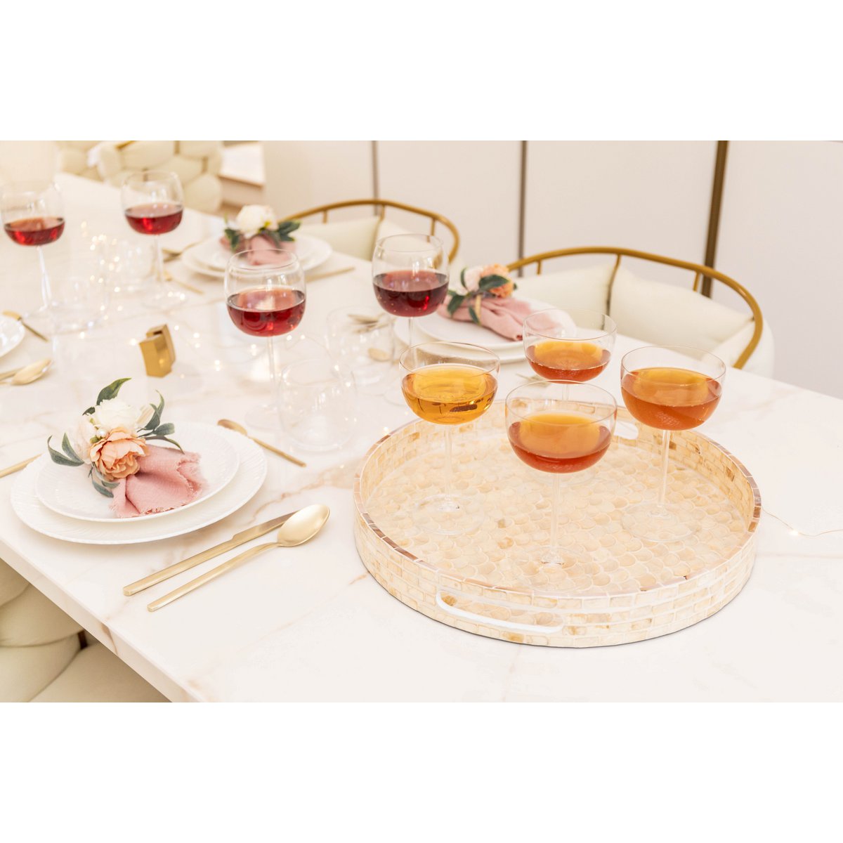 PARELWIT DIENBLAD 40X40X5CM