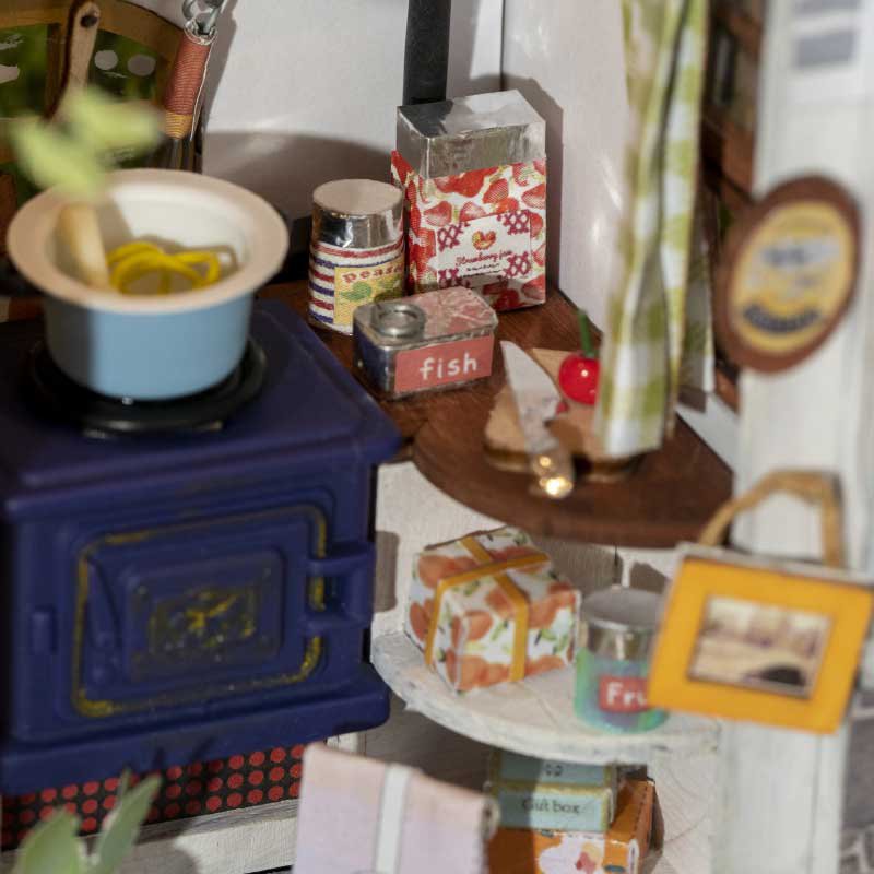 DIY Huisje Flavor Kitchen, Robotime, DS011, 8,5x6,2x15,5cm