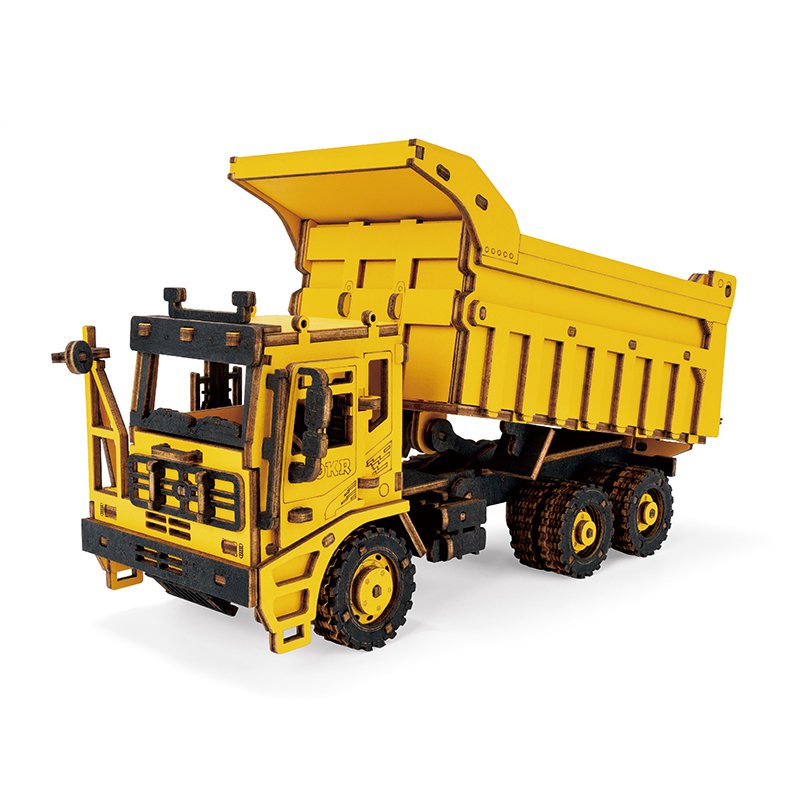 Houten Puzzel 3D Dump Truck, Robotime,TG603K, 18x7,5x8cm