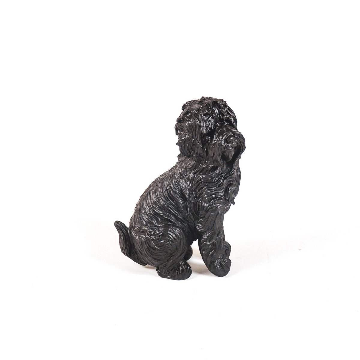 Ornament - Labradoodle Hond - Polyresin - Zwart - 16x23,5cm