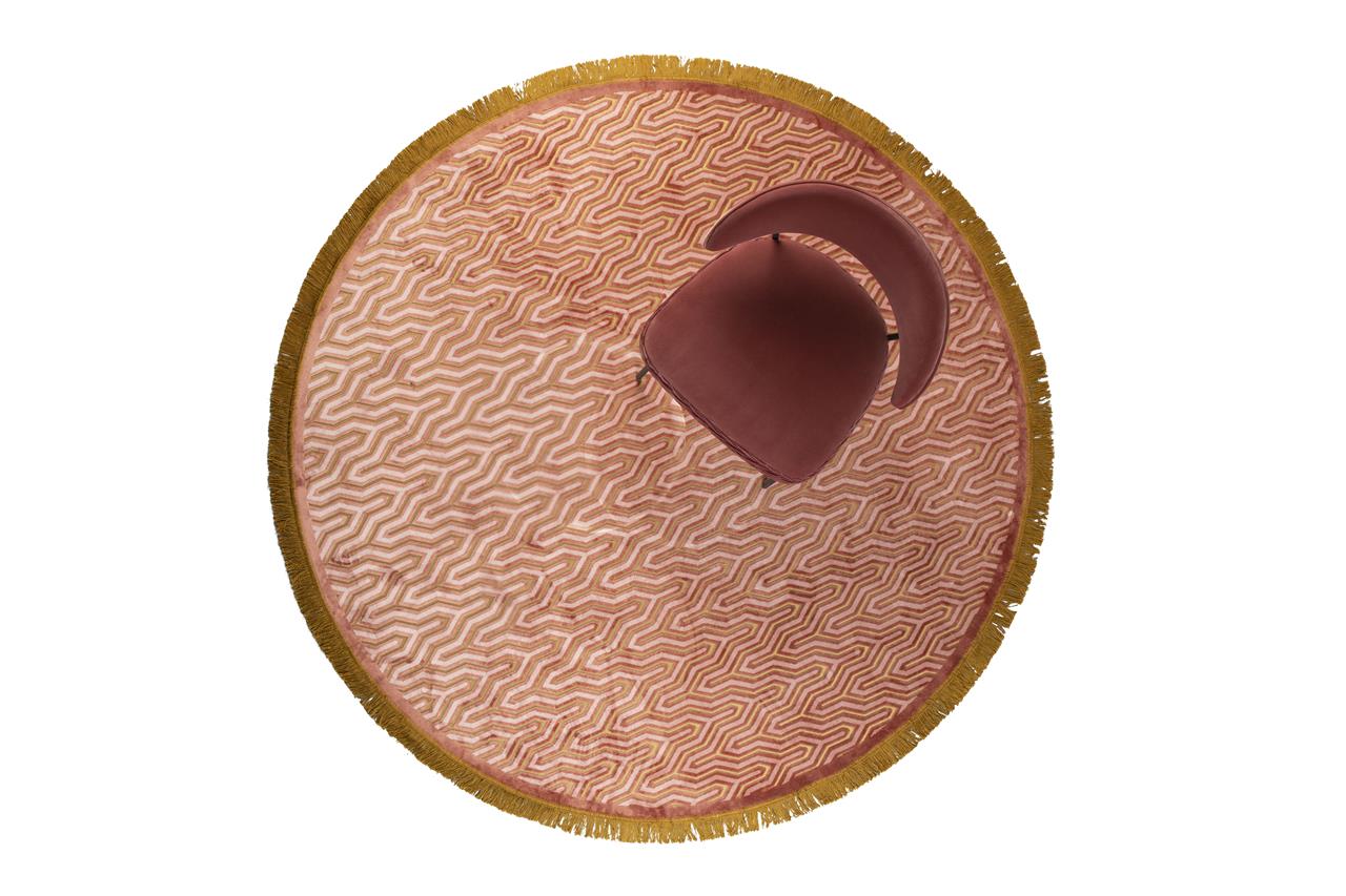 I Feel So Soft Carpet Round 200 Pink