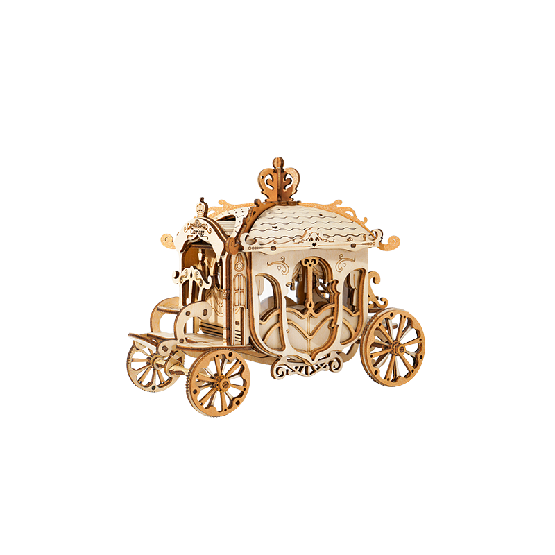 3D Houten Puzzel Carriage, Robotime, TG506, 15,5x8,5x12,5cm