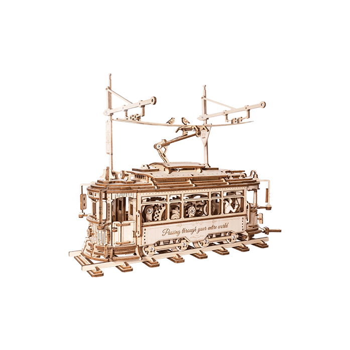 Houten Puzzel 3D Classic City Tram, Robotime, LK801, 24,7x16,5x28,7cm