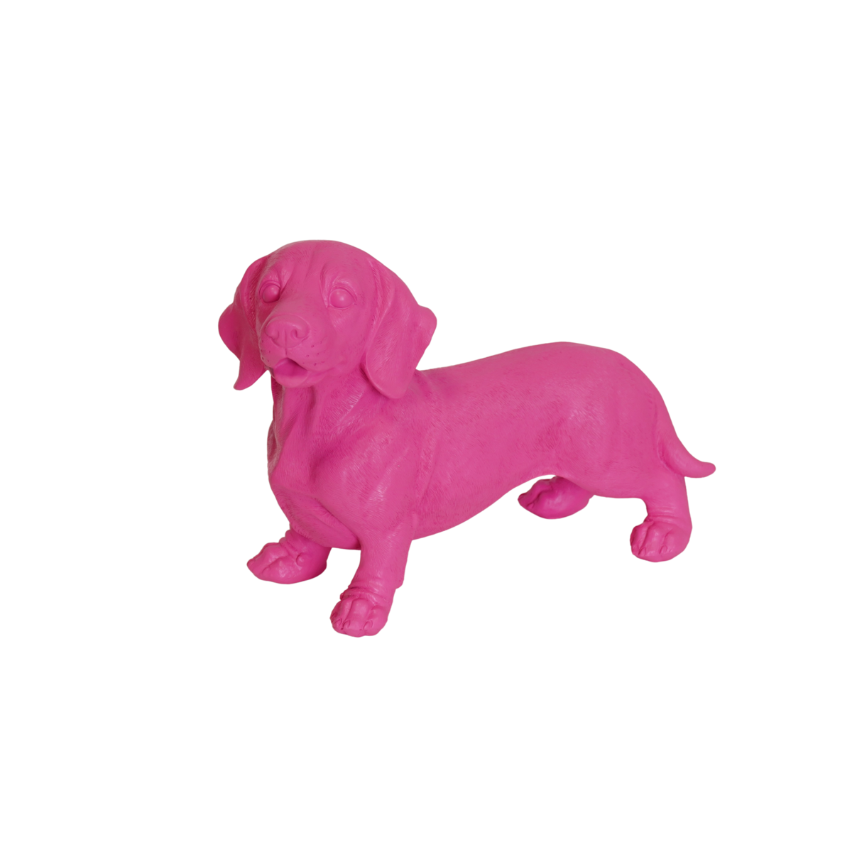 Ornament - Tackle Hond - Polyresin - Roze - 20x8x15cm