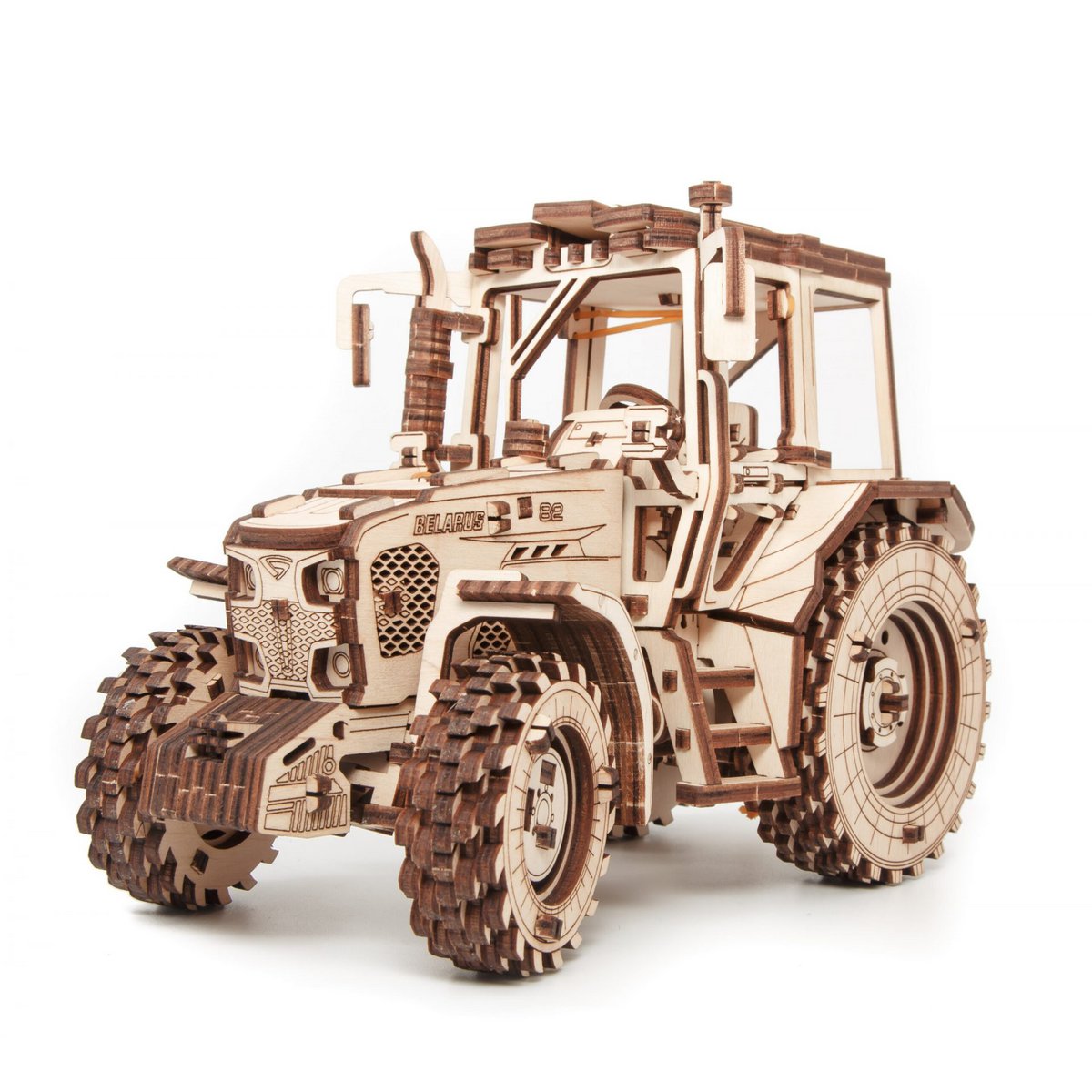 Eco Wood Art 3D Mechanische Puzzel, Belarus-82 Tractor, 1157, 21,8x11,8x15,5cm