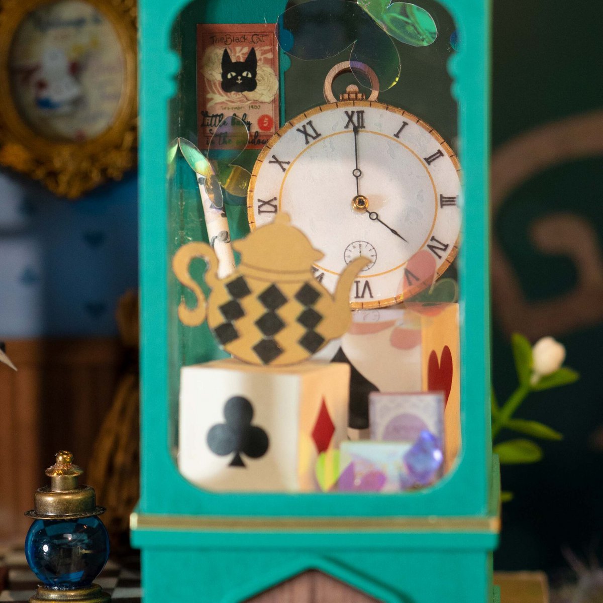 DIY Huisje Alice's Tea Store met LED verlichting, Robotime, DG156, 20x14x22cm