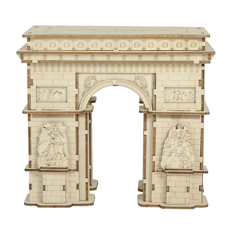 3D Houten Puzzel Arc de Triomphe, Robotime, TG502, 14x9x12cm