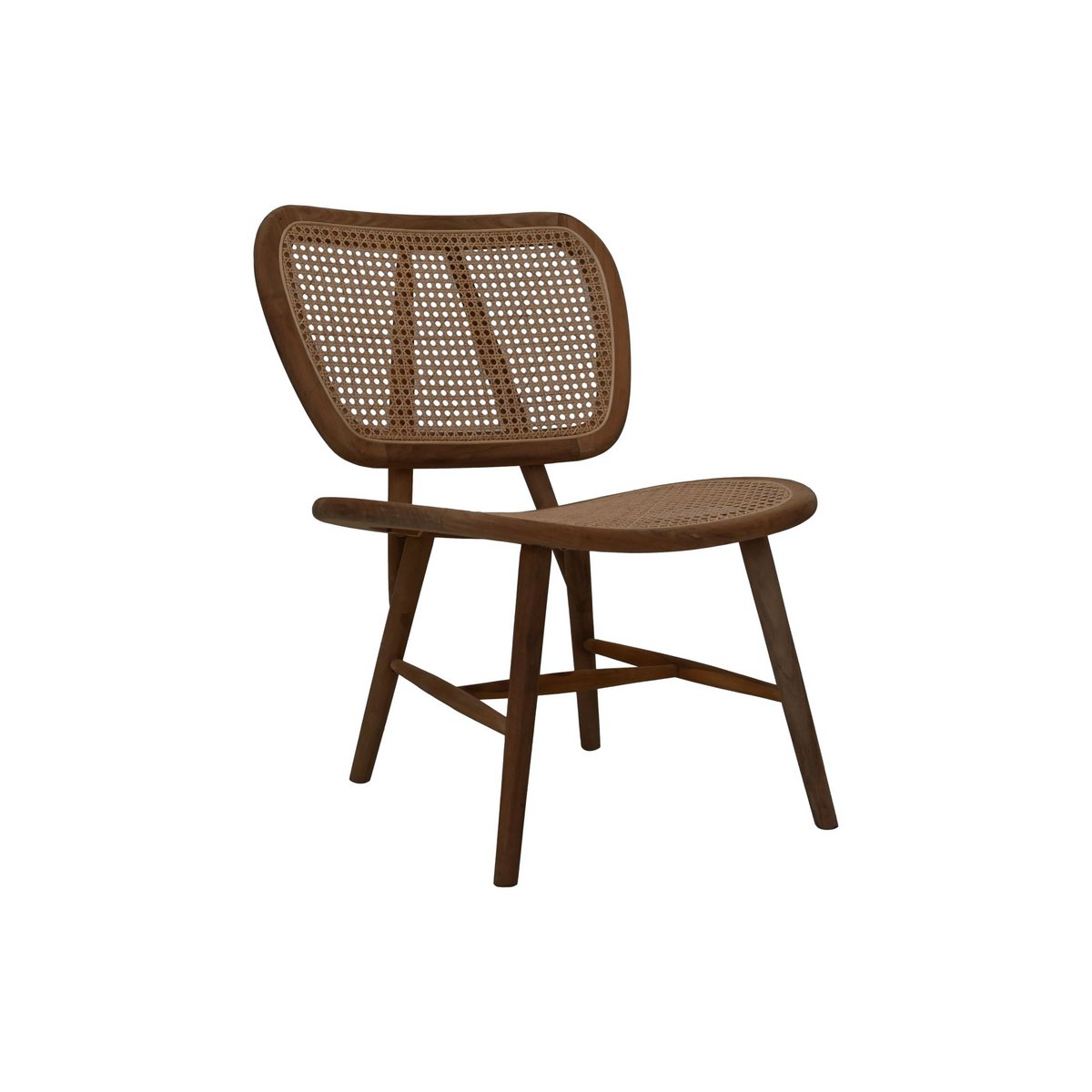 Lugano Rotan stoel - 70x67x81 - Naturel - Teak/rotan