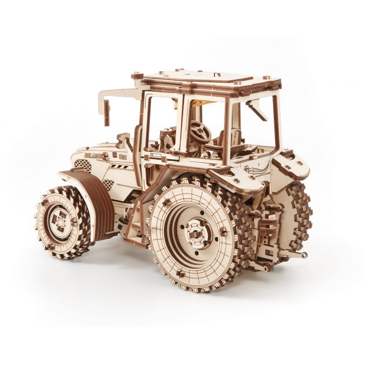 Eco Wood Art 3D Mechanische Puzzel, Belarus-82 Tractor, 1157, 21,8x11,8x15,5cm