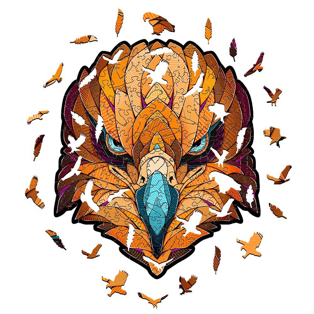 Houten Legpuzzel Eagle, Eco Wood Art, Size S, 3571, 22,7x19,6x0,4cm