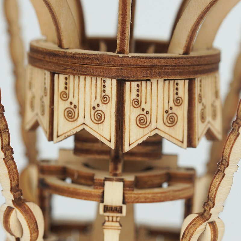 3D Houten Puzzel Hot Air Ballon, Robotime, TG406, 15,5x10,4x20,8cm