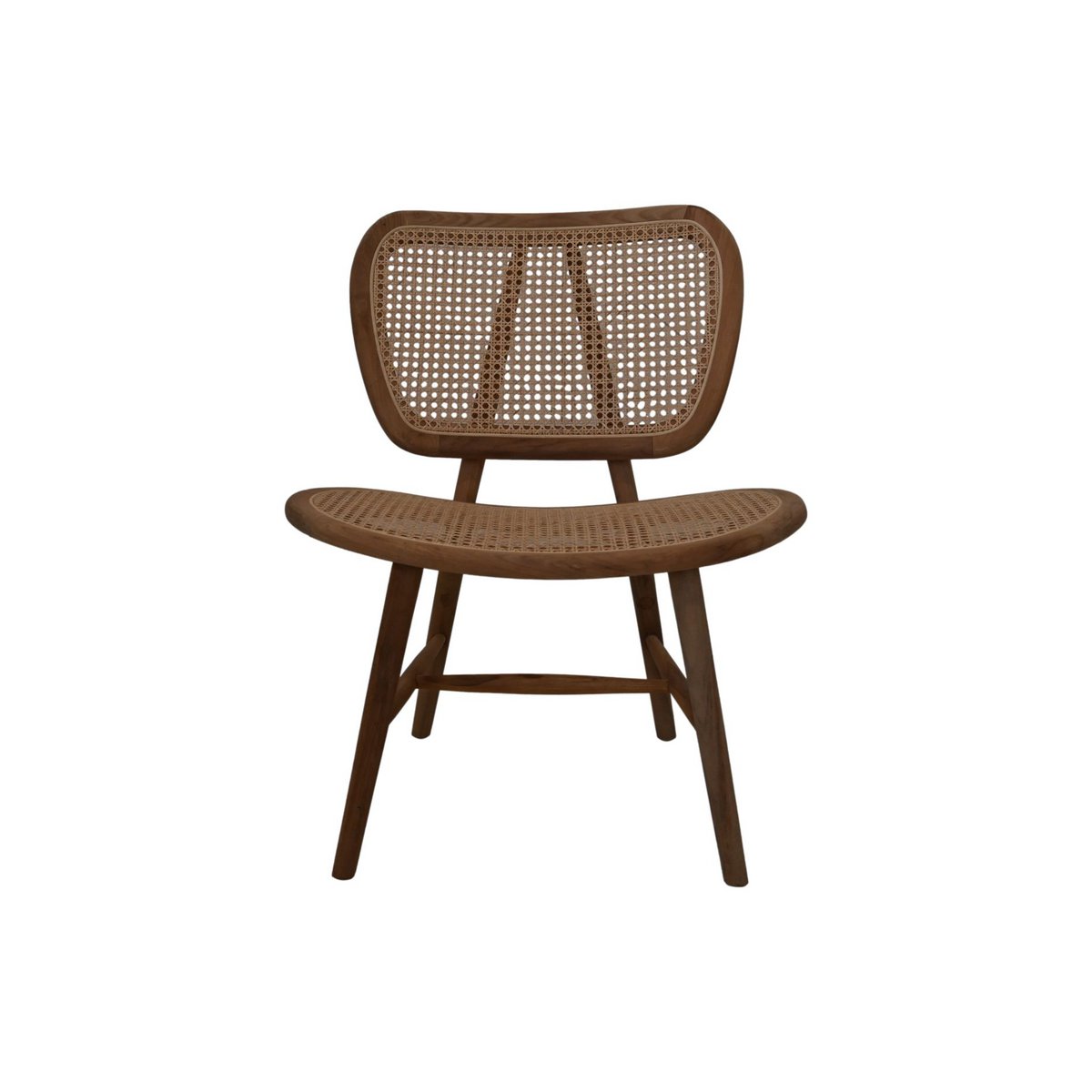 Lugano Rotan stoel - 70x67x81 - Naturel - Teak/rotan