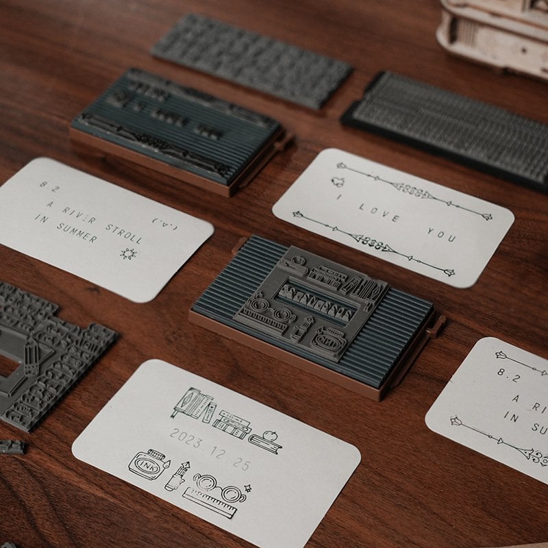 Robotime 3D Houten Puzzel Classic Printing Press, LK602, 21,5x14,5x27cm