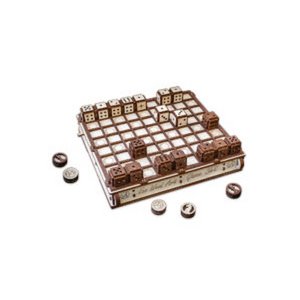 DIY Eco Wood Art, Gameset, Schaak en Damset, 0587, 25x28,5x4,2 cm