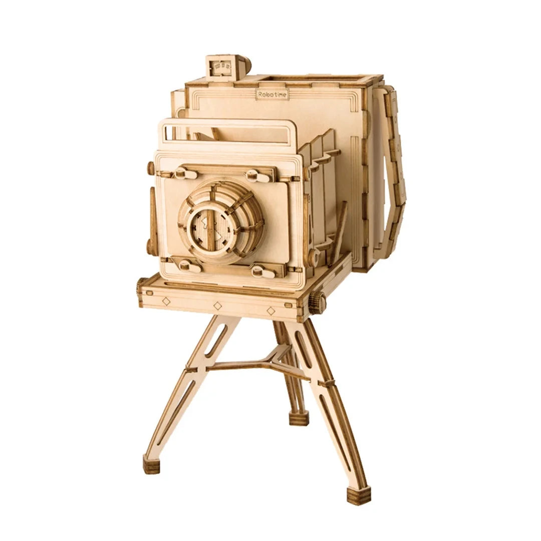 3D Houten Puzzel Vintage Camera, Robotime, TG403, 11x10x18cm