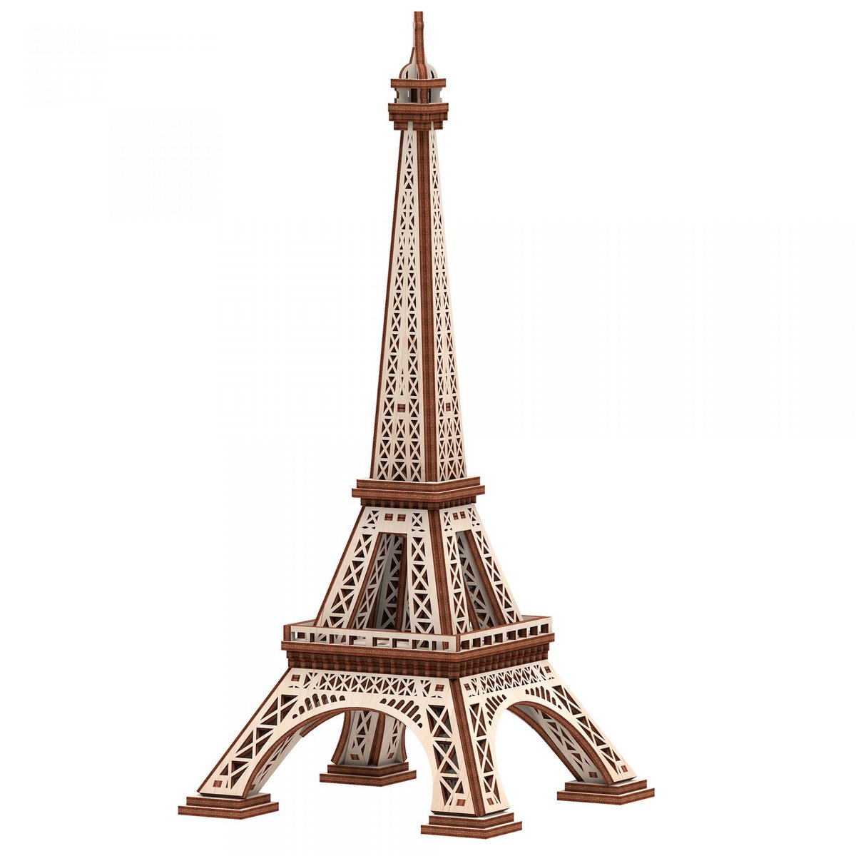 Mr. Playwood 3D Houten Puzzel Eiffeltoren, 10406, 14,9x14,9x23,8cm