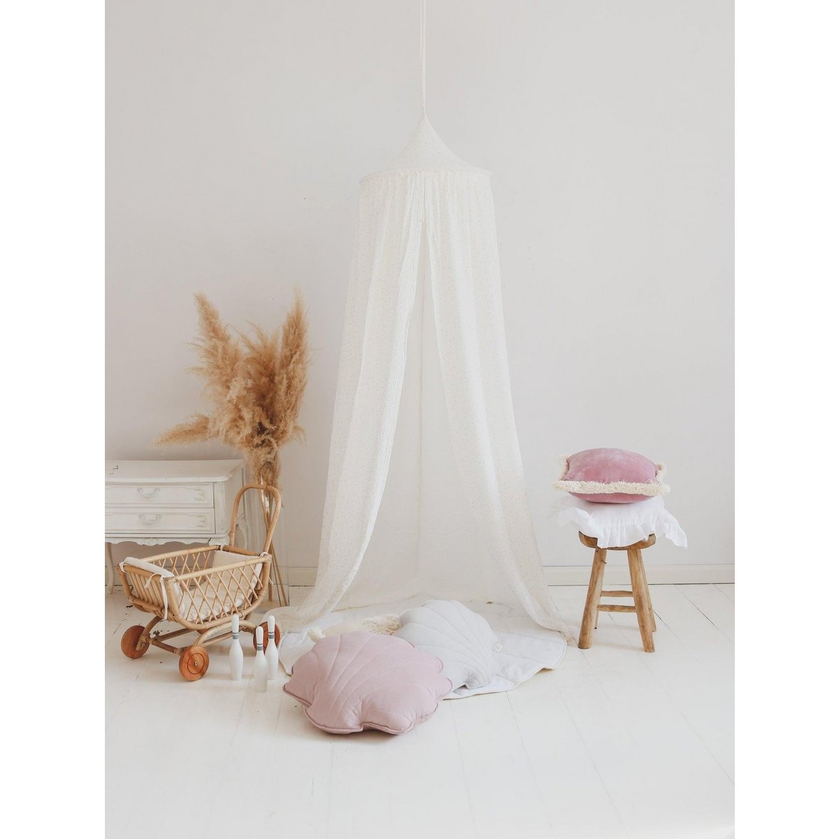 Klamboe "Wit en goud"