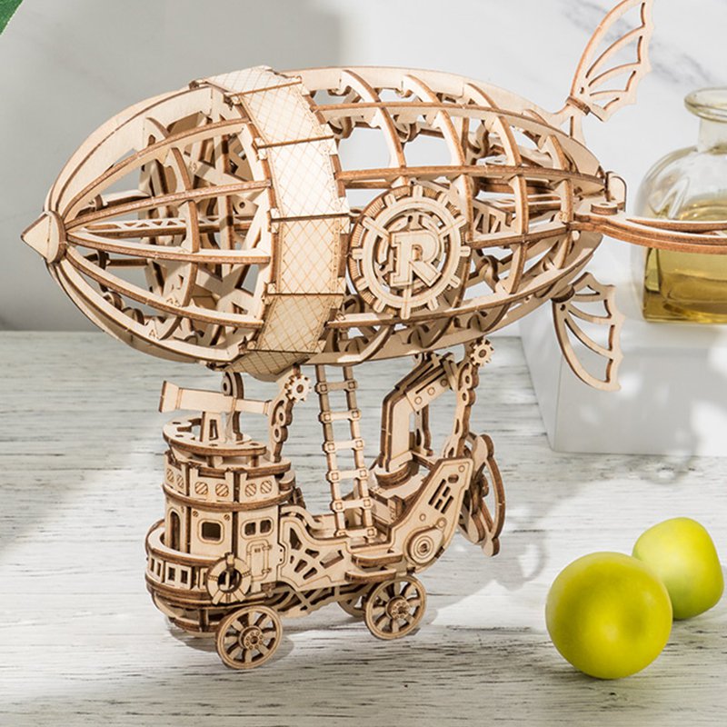 3D Houten Puzzel Airship, Robotime, TG407, 18x12,5x16,5cm