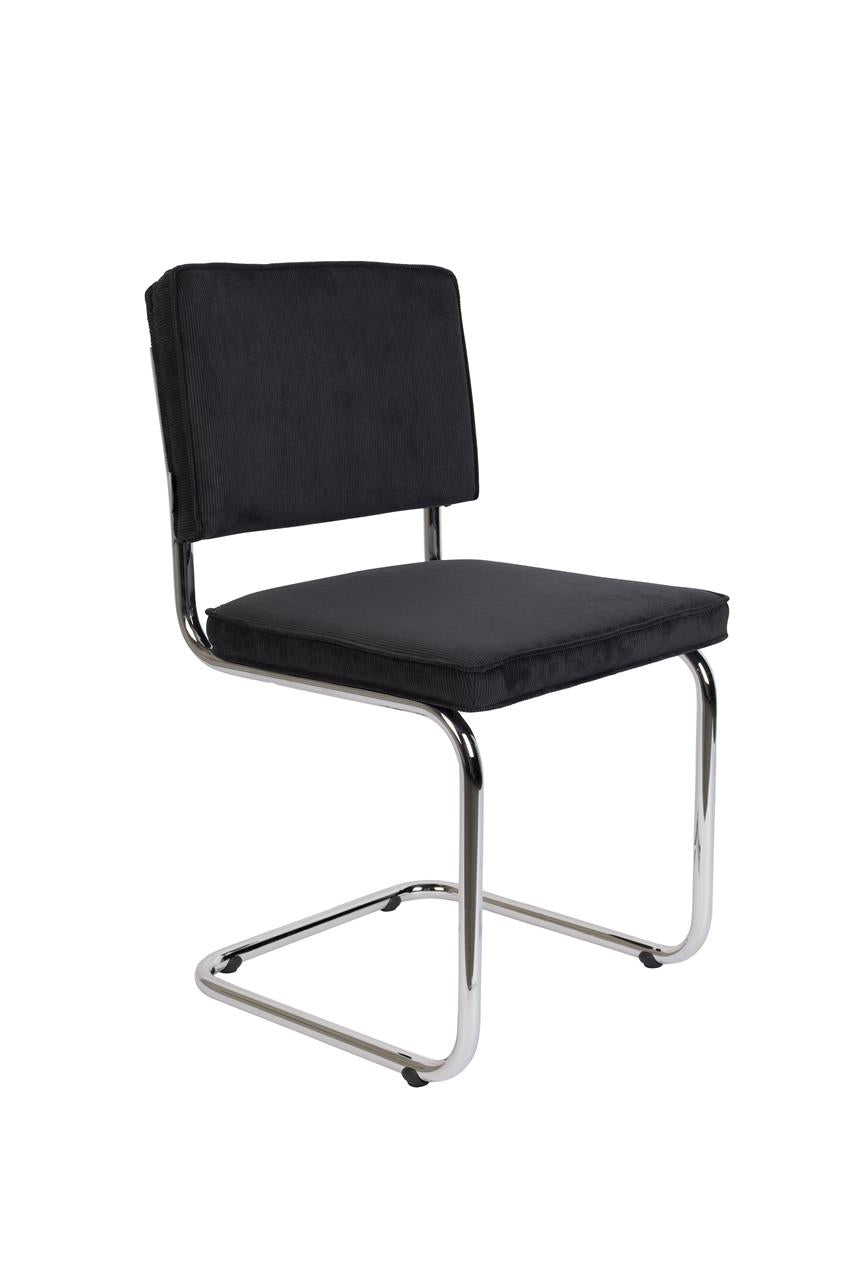 Chair Ridge Rib Black 7a 2 stuks