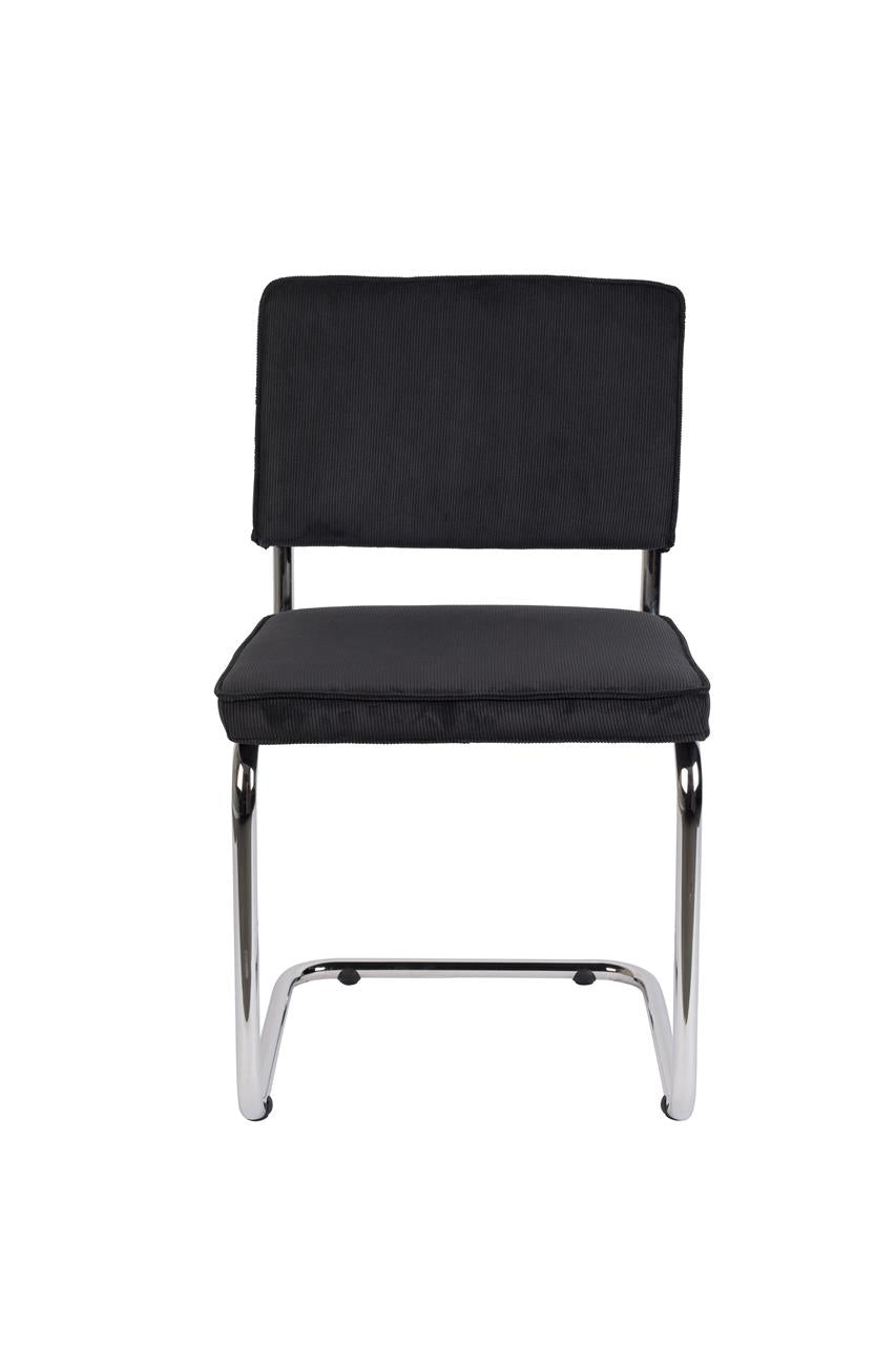 Chair Ridge Rib Black 7a 2 stuks