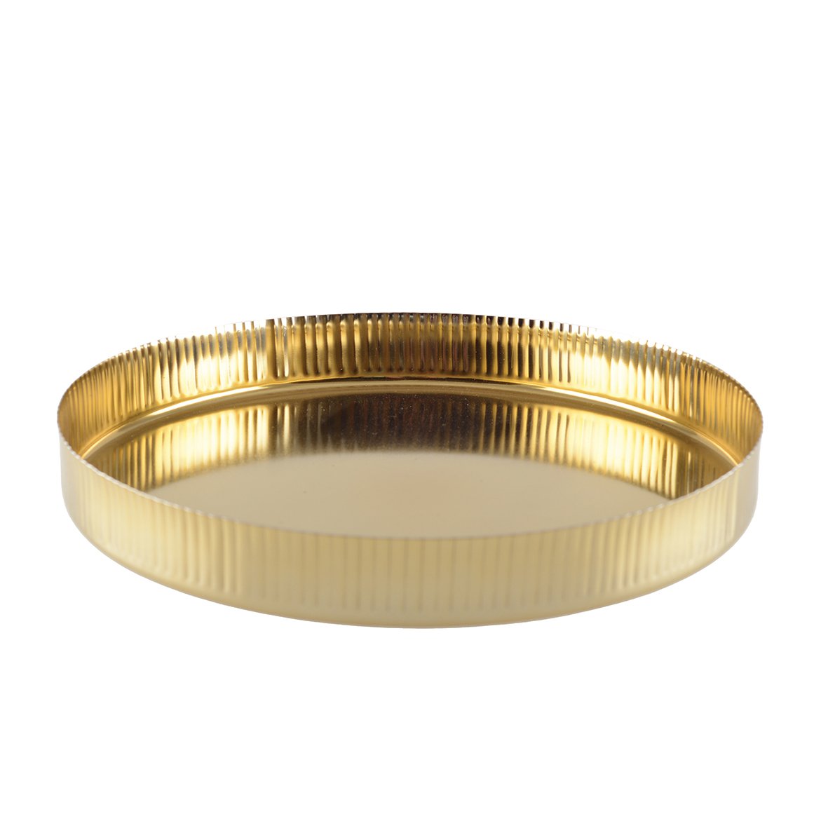 GOUDEN ROND DIENBLAD MET GERIBBEL PATROON