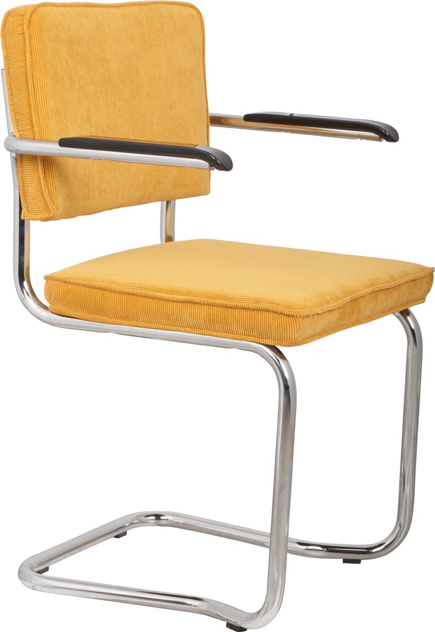 Armchair Ridge Kink Rib Yellow 24a 2 stuks