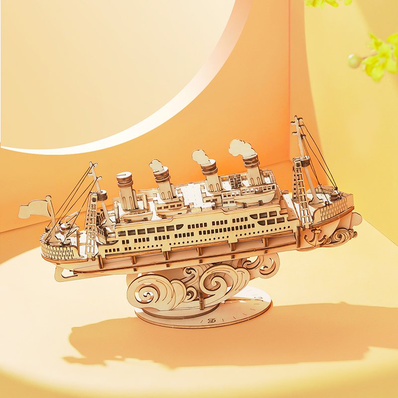 3D Houten Puzzel Cruise Schip, Robotime, TG306, 19x5x11cm