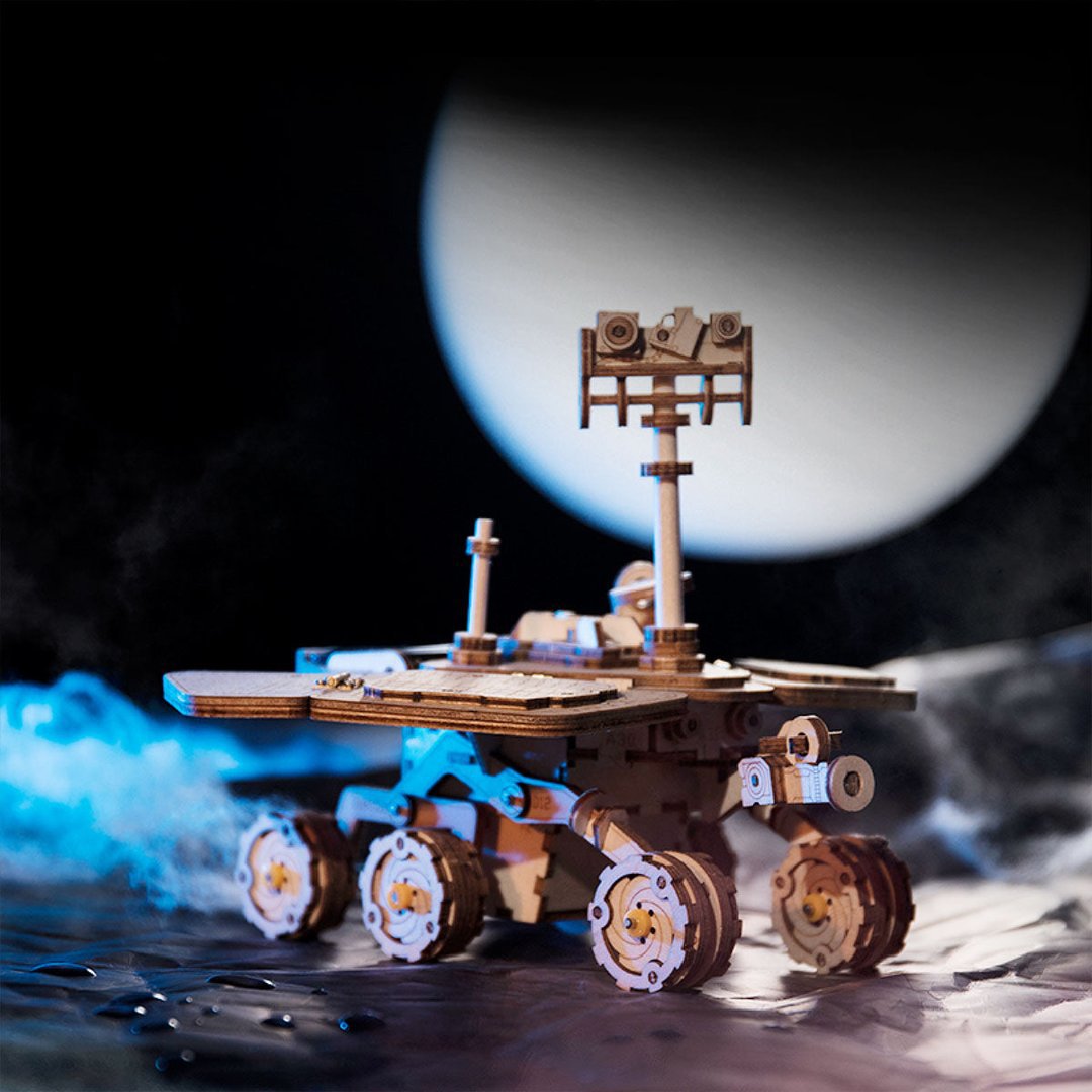 3D Houten Puzzel op zonne-energie Vagabond Rover, Robotime, LS503, 29,3x20,3x29,3cm